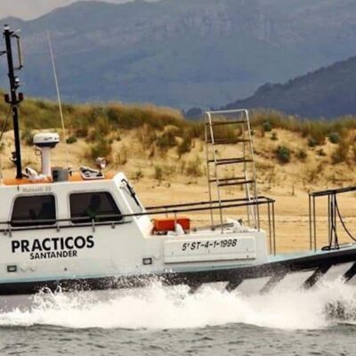 Lancha dos Pilotos de Santander – Espanha, envolvida no resgate de naúfragos